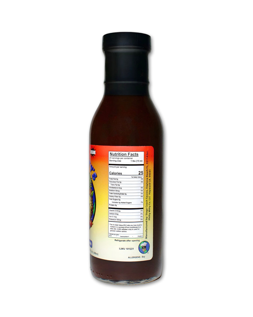 Philty Milty App Purpose Barbecue Sauce - Cherry Pineapple 12 oz - Vegan